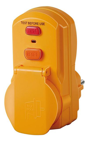 BRENNENSTUHL-Personenschutz-Adapter 30mA mit Steckdose