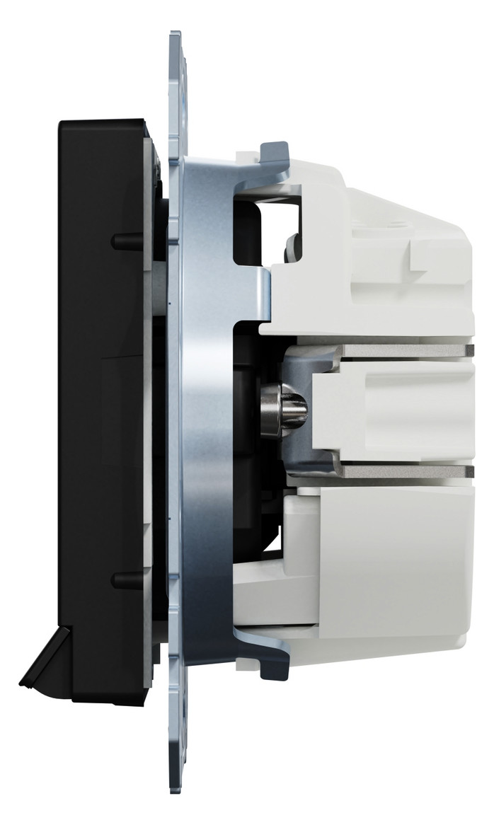 Steckdose 1f sw mt UP m.OL m.BS IP20 Mit Orientierungslicht