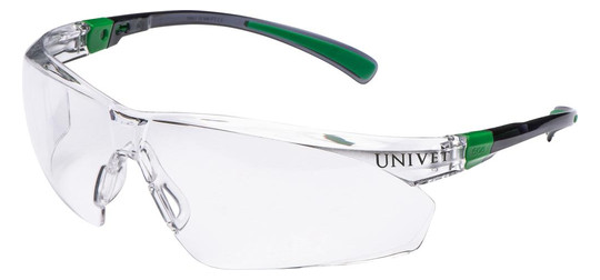 VUNIVET-Schutzbrille 506 UP, transparent, grün