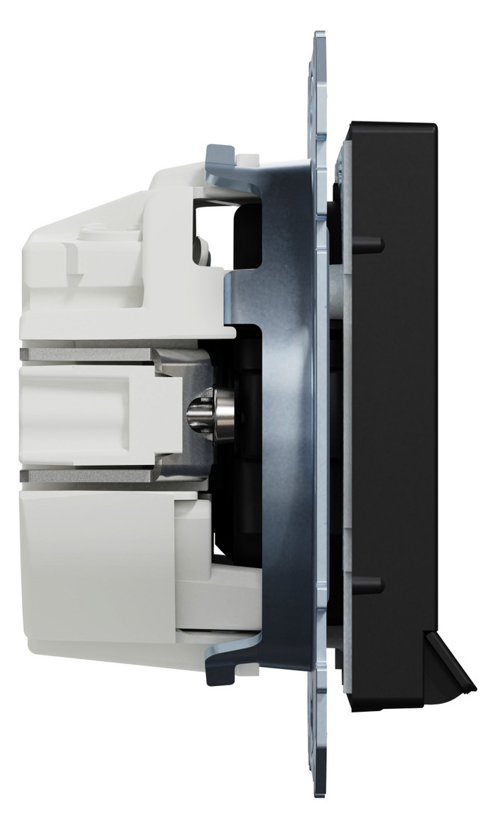 Steckdose 1f sw mt UP m.OL m.BS IP20 Mit Orientierungslicht