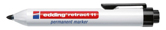 edding-Permanentmarker retract 11, schwarz - 1,5-3 mm
