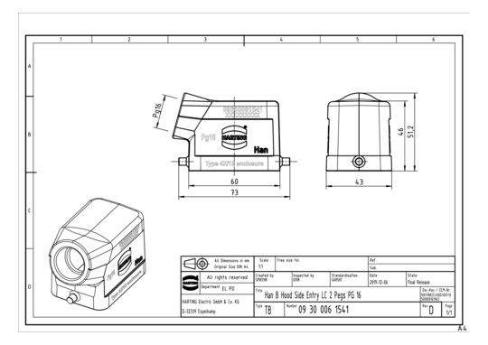 HART Tüllengehäuse           09300061541 