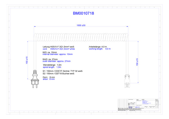 Bachmann Spiralleitung H05VV-F BM0010718 