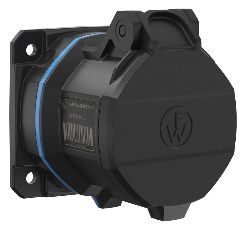 CEE-Anbausteckdose 3p 32A 200 - 250 V 6h (50+60 Hz) 200 - 250 V (50+60 Hz) blau