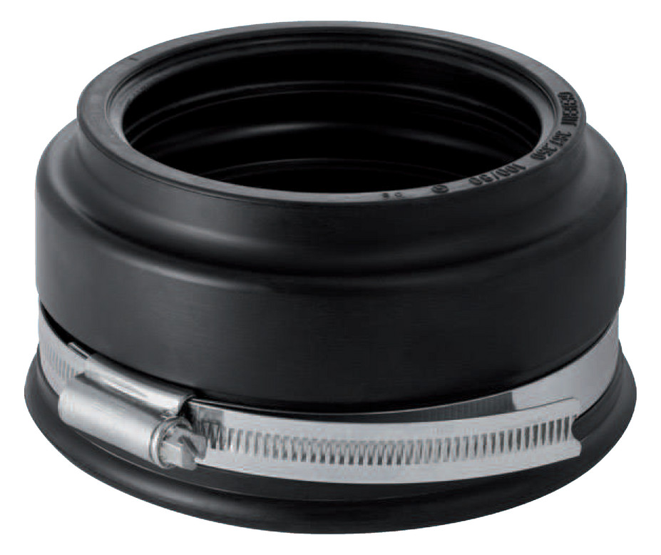 Geberit-Silent-PP-Übergangsmanschette von Guss auf Silent-PP 90 