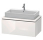 Duravit Waschtisch-Unterschrank L-Cube 92 x 54,7 cm, eiche schwarz, für Konsole, 1 Auszug