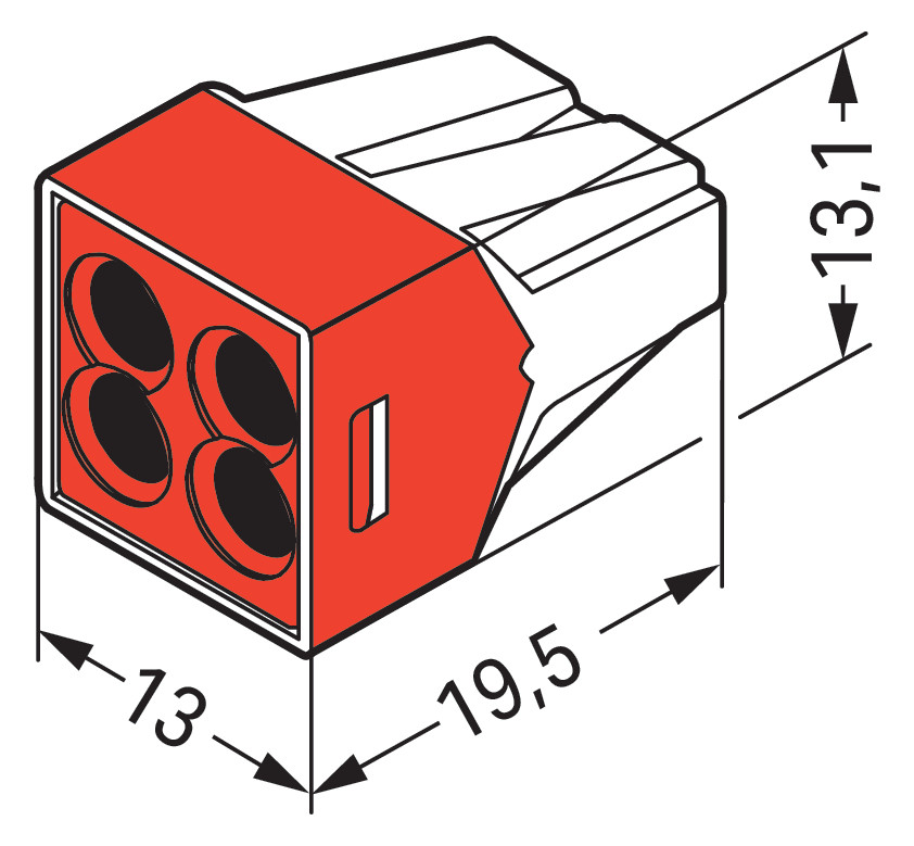 Steckklemme 4f 400V 32A 1,5-4qmm rt f.Massivleit