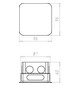 Verbindungsdose UP 87x87x60mm Kst IP2X quadrat