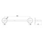 EMCO Badetuchhalter Round 500 mm, weiß