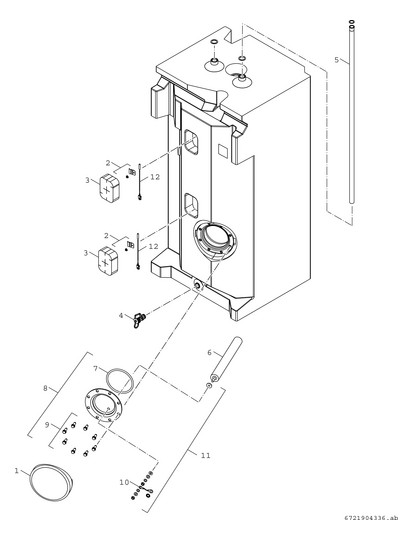 BOSCH Luft-Wasser-Wärmepumpe Compress 6800i AW CS6800iAW 12 M
