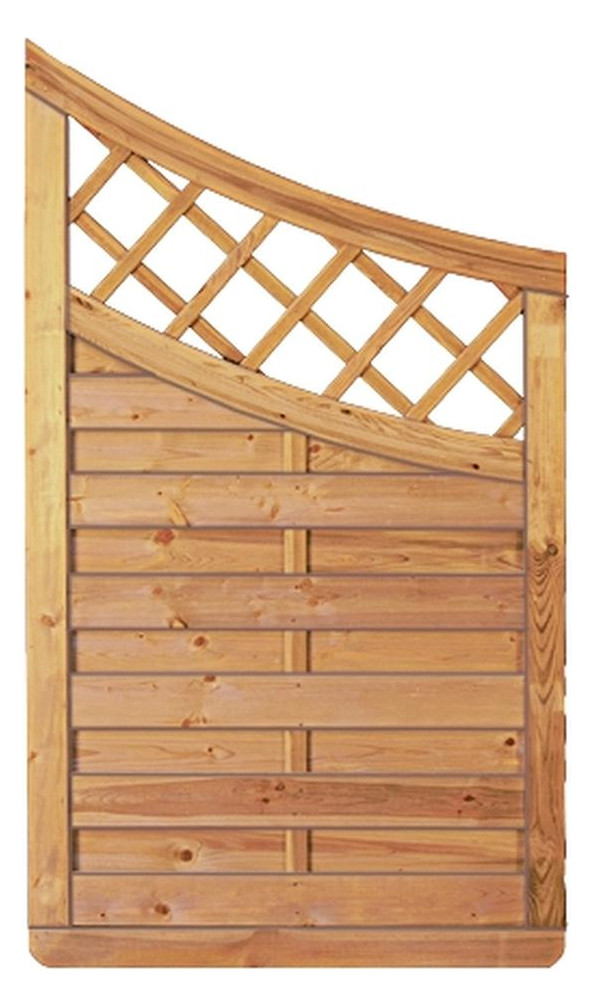Bild Avantgarde 90 x 160/120cm Doppelbogen-Abschluß Rahmen 45/68 mm, kdi-grün Lamelle - n.a.-0