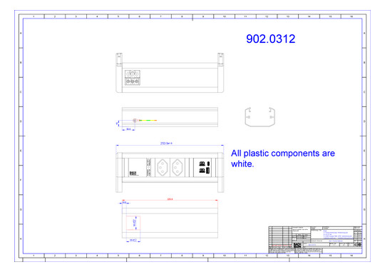 Bachmann DESK 2xCH 0° 1xUSB A/C 902.0312 