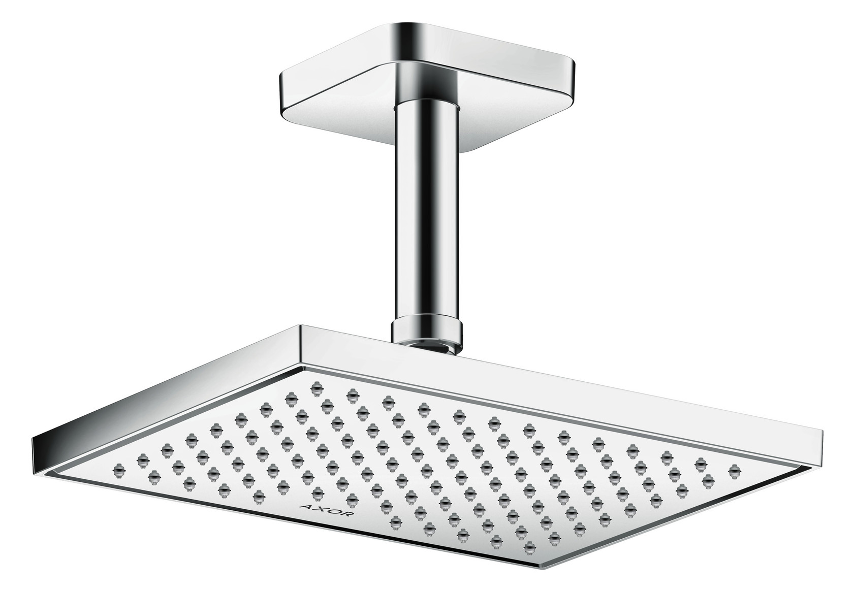 hansgrohe Deckenanschluss softsquare Axor 100 mm, chrom, eckig