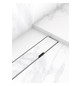 hansgrohe RainDrain Rock Duschrinne 700 mm, Fertigset, kürzbar und befliesbar