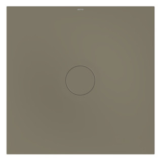 Bette Duschfliese BetteAir 1000 x 1000 mm, graphite, Rechteck, glasierter Titan-Stahl, mit Minimum-Täger