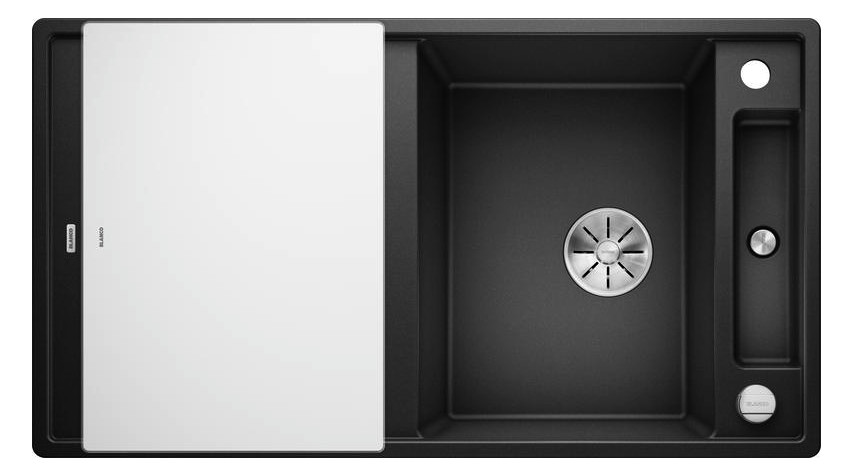 Blanco Spüle AXIA III 5 S SILGRANIT 91,5 x 51 cm, anthrazit, reversibel, mit Glasschneidbrett