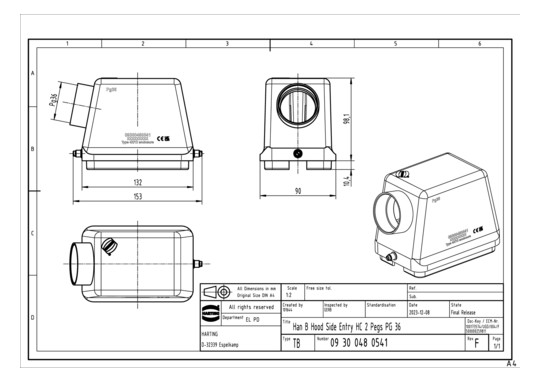HART Tüllengehäuse           09300480541 