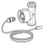 Geberit Temperatur-/Volumenstromsensor DN 32, G 1 1/4", für Hygienespülung