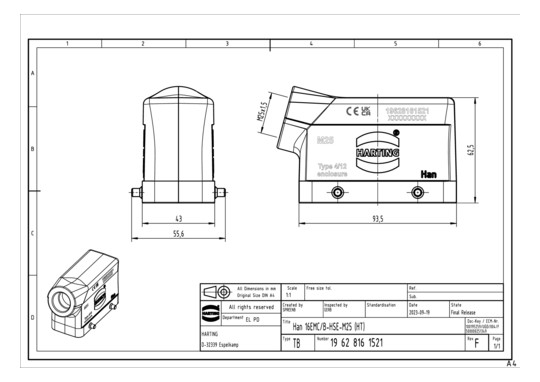 HART Gehäuse M25 19628161521 19628161521 
