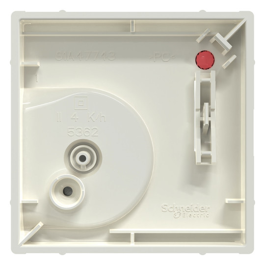 Zentralplatte Raumtemp System M polws glz Kontrollfenster/Lichtauslass