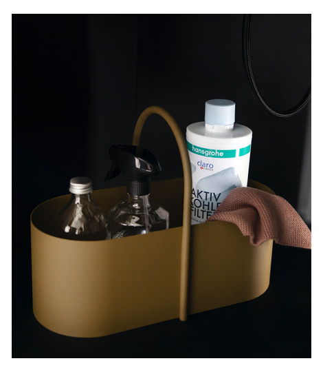 hansgrohe Spültisch-Einhebelmischer Aqittura M91 mit Ausziehauslauf, 1jet, Starter Set, mattschwarz