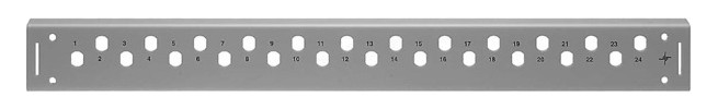 LWL-Frontplatte leer SC-D 1HE max:6f 19Zoll