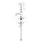 HANSA Spültisch-Einhebelmischer HANSAPOLO Eco 3,36 l/min, schwenkbarer Auslauf, Ausladung 215mm, chrom
