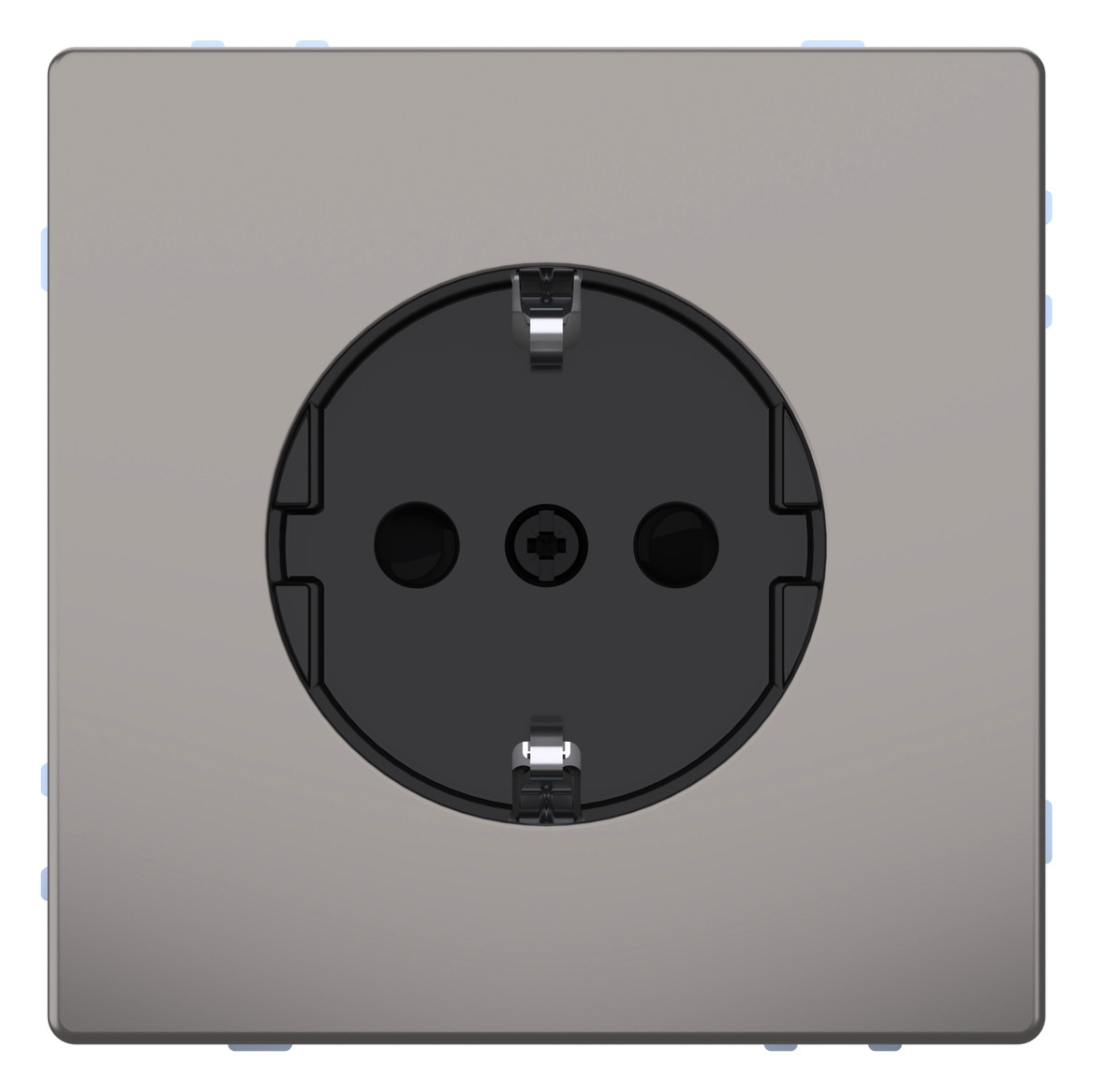 Steckdose 1f glz System Design UP m.BS Mit erhöhtem Berührungsschutz IP20