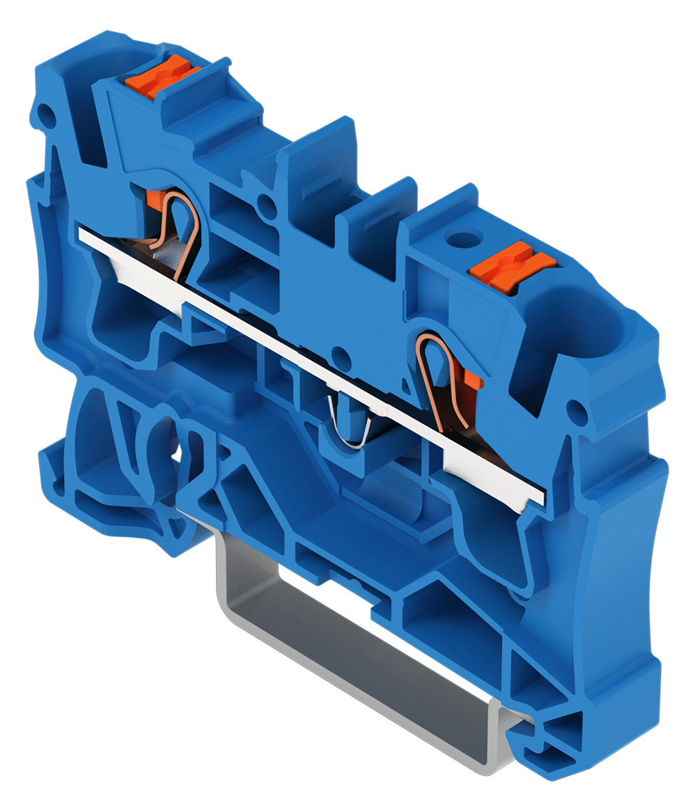 Reihenklemme 0,5-6qmm 1Etage 2kl bl 32A TS35 Hutschiene TH35