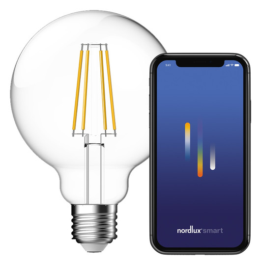 LED-Kugellampe E27 G95 4,7W 2200-6500K 650lm E ws kl 360° AC Ø95x137mm 220-240V