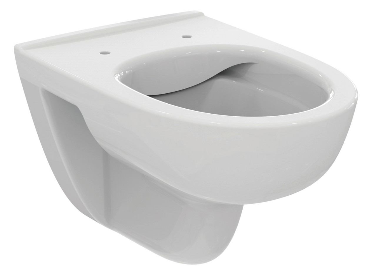 Ideal-Standard Wandtiefspül-WC-Paket i.life A 36,5x54,5x33cm, ohne Spülrand, weiß