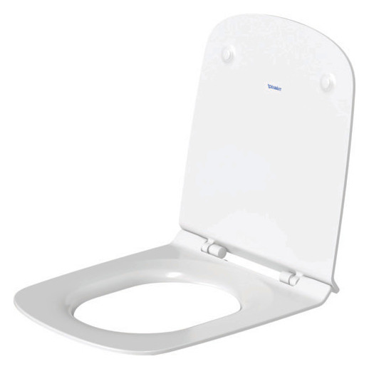 Duravit WC-Sitz DuraStyle ohne Absenkautomatik, Scharniere Edelstahl, weiß