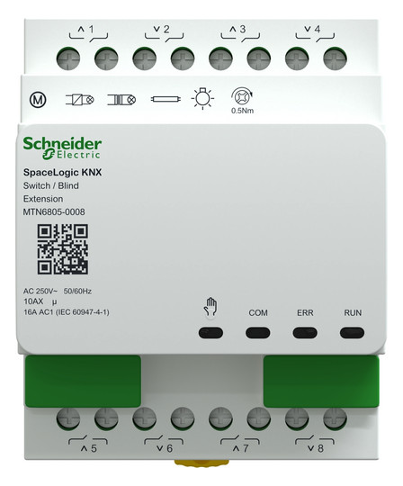 Jalousieaktor KNX REG 8f 16A Schalten Funktion Schalten