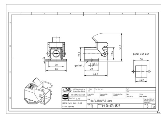HART HAN 3A-AGW-QB (SCHWARZ) 09200030827 