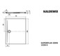 Kaldewei Duschwanne SUPERPLAN ZERO 1526-5 70x100cm, Wannenträger extraflach, SEC, weiß