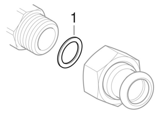 Geberit Übergangswinkelverchraubung Mapress 18 mm x Rp 1/2, Kupfer, 90°, flachdichtend, mit Innengewinde, Rotguss