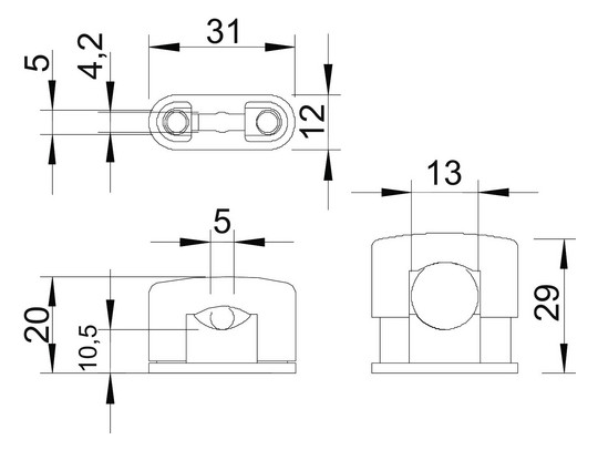 OBO 3079 LGR SOM-Schelle 5-13mm PS 