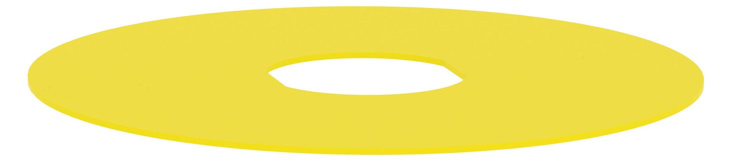 Bezeichnungsschild ge rnd NOT-AUS Ø60mm deutsch Bez.Schild