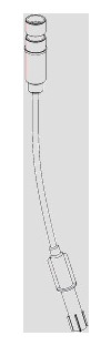 Sanit Druckspirale INEO 500mm, rot, für UP-Spülkasten bis 2014