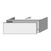 SA Anbau-/Solitärschrank mit Auszug 2morrow (L2236) 340x1000x520 Weiß-Matt