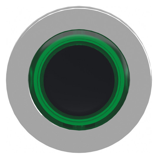Drucktaster Front 1f gn bel.b Ø30,5mm rnd Geeignet für Beleuchtung IP66
