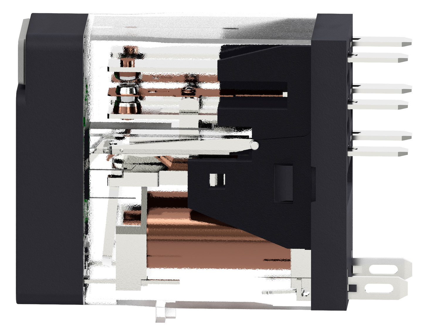 Schaltrelais 2W IP20 13x30x34,5mm Schraub