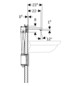 Geberit Infrarot-Waschtisch-Armatur Brenta 22 cm, Wandmontage, Netzbetrieb, UP-Funktionsbox, mit Thermostatmischer, hochglanz-verchromt