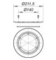 Dallmer Flanschring Serie 10 S 10 Edelstahl, mit Edelstahl-Schrauben und Dichtung
