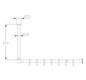 Normbau Deckenabhängung Nylon Care 500 mm, weiß