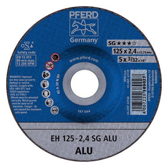 PFERD-Trennscheiben SG ALU - 125x2,4mm, gekröpft