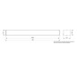 Schrank-Frontplatte 1HE B325xH50mm ST pulverbesch