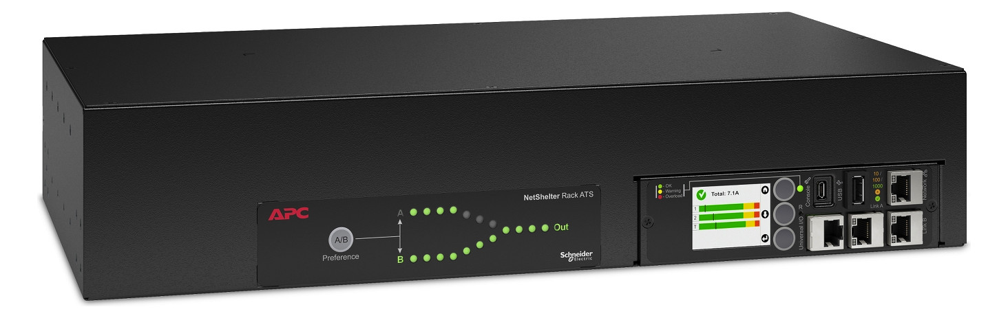 Rack-Stromverteilung 2HE 16xC13 2xC19 230V m.Display m.LED-Anz Schaltbar