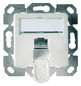 Anschlussdose Cat6A 1xRJ45 LSA Kanaleinb aws schräg m.Staubschutz