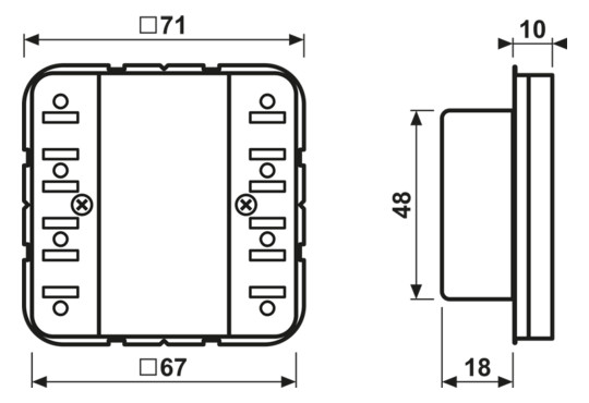 Tastsensor KNX CD UP perlmutt 4f 8pkt